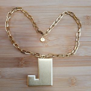 Trifari "J" necklace-vintage